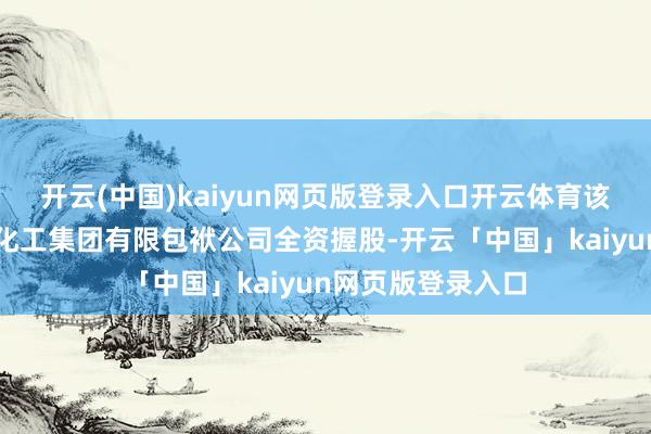 开云(中国)kaiyun网页版登录入口开云体育该公司由陕西煤业化工集团有限包袱公司全资握股-开云「中国」kaiyun网页版登录入口